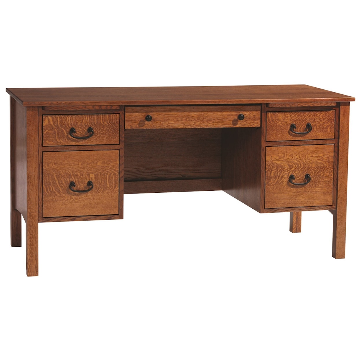 Y & T Woodcraft Rivertown Home Office Desk with Two Writing Boards