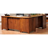 Y & T Woodcraft Rivertown Home Office L-Desk and Hutch