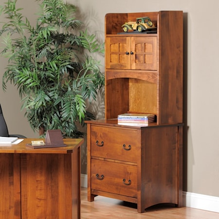 Lateral File Cabinet and Hutch