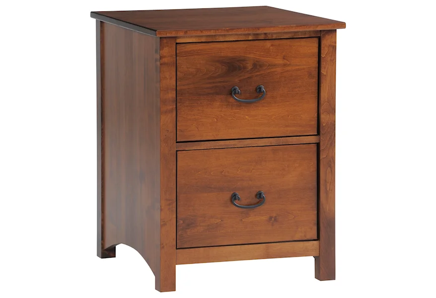 Rivertown Home Office 2 Drawer File Cabinet by Y & T Woodcraft at Saugerties Furniture Mart