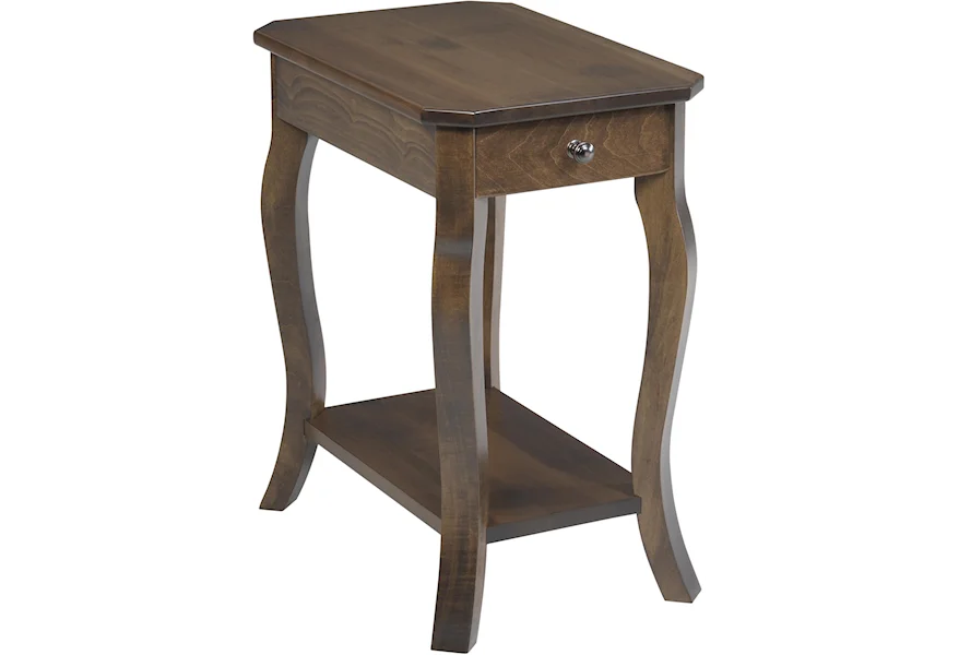 Sundance Chairside Table by Y & T Woodcraft at Saugerties Furniture Mart