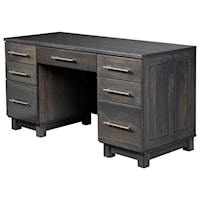 Pencil Desk with Four Storage Drawers