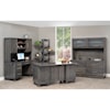 Y & T Woodcraft Urban Office Desk and Hutch