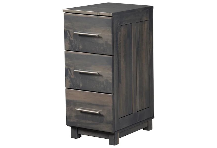 Urban Office 3-Drawer File Cabinet by Y & T Woodcraft at Saugerties Furniture Mart