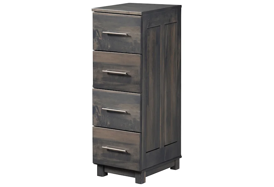 Urban Office 4-Drawer File Cabinet by Y & T Woodcraft at Saugerties Furniture Mart