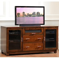 69" TV Stand with Flip Door