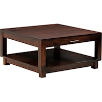 Square Coffee Table with Drawer