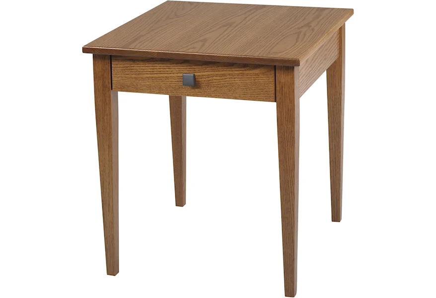 Woodland Shaker End Table by Y & T Woodcraft at Saugerties Furniture Mart