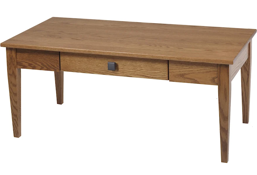 Woodland Shaker Coffee Table by Y & T Woodcraft at Saugerties Furniture Mart