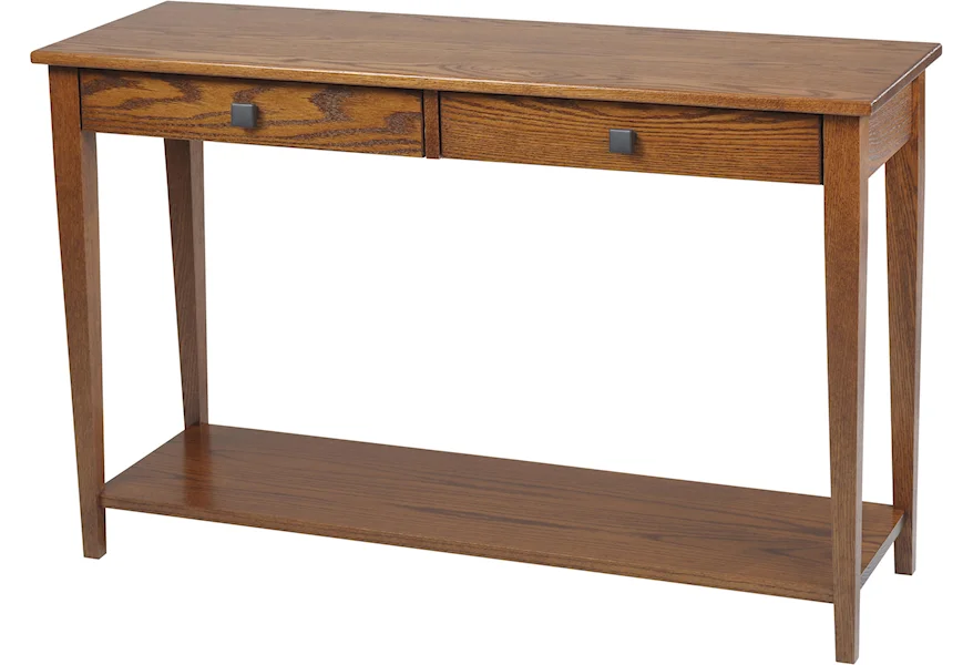 Woodland Shaker Hall Table with Shelf by Y & T Woodcraft at Saugerties Furniture Mart