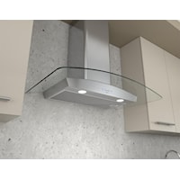 30" Wall Mount Chimney Pro Range Hood with 600 CFM Internal Blower