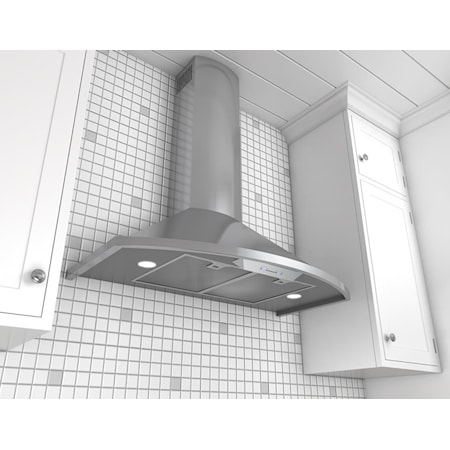 30" Wall Mount Chimney Range Hood