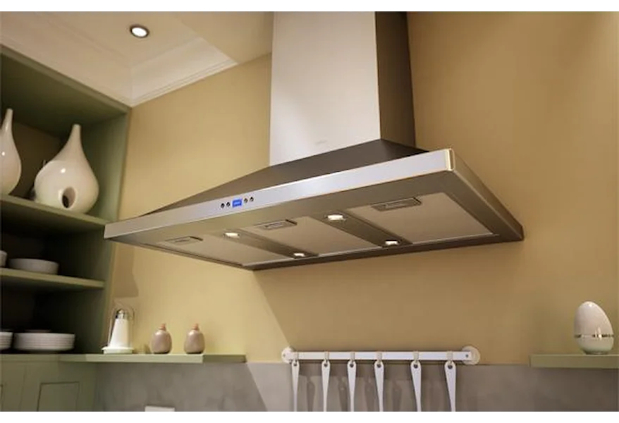 Essentials Collection- Chimney Wall and Downdraft 36" Wall-Mount Range Hood  by Zephyr at Furniture and ApplianceMart