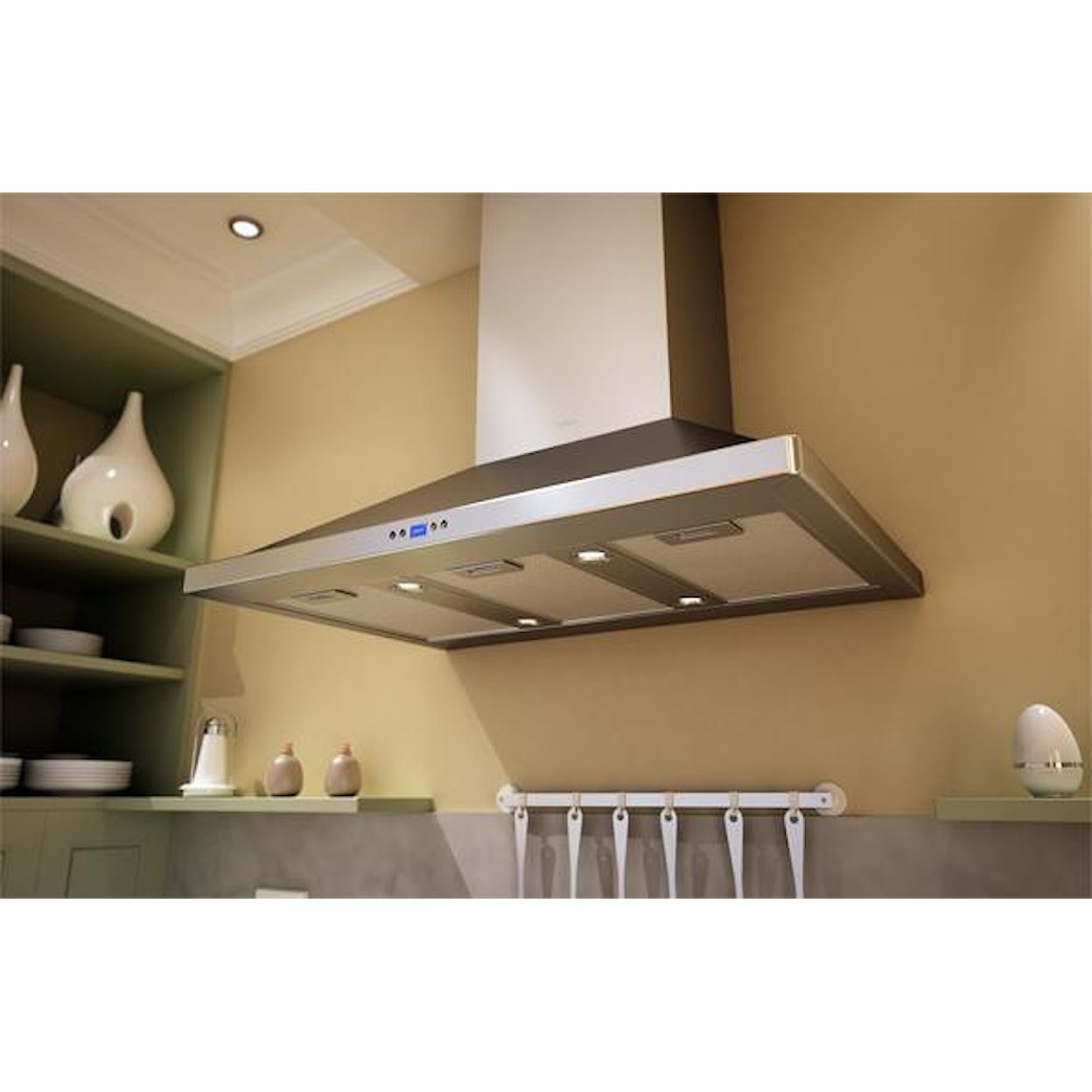 Zephyr Essentials Collection- Chimney Wall and Downdraft 36" Wall-Mount Range Hood 