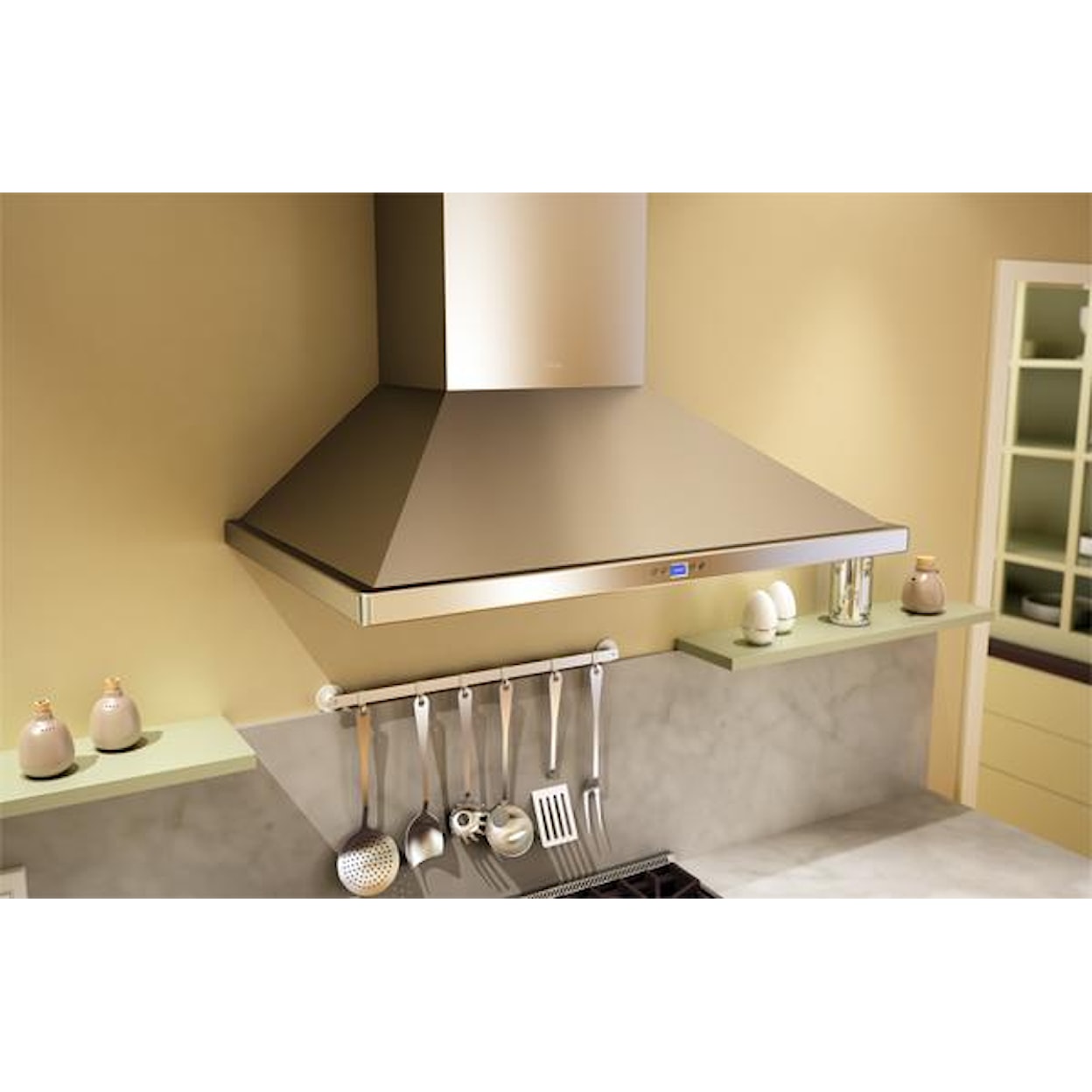 Zephyr Essentials Collection- Chimney Wall and Downdraft 36" Wall-Mount Range Hood 