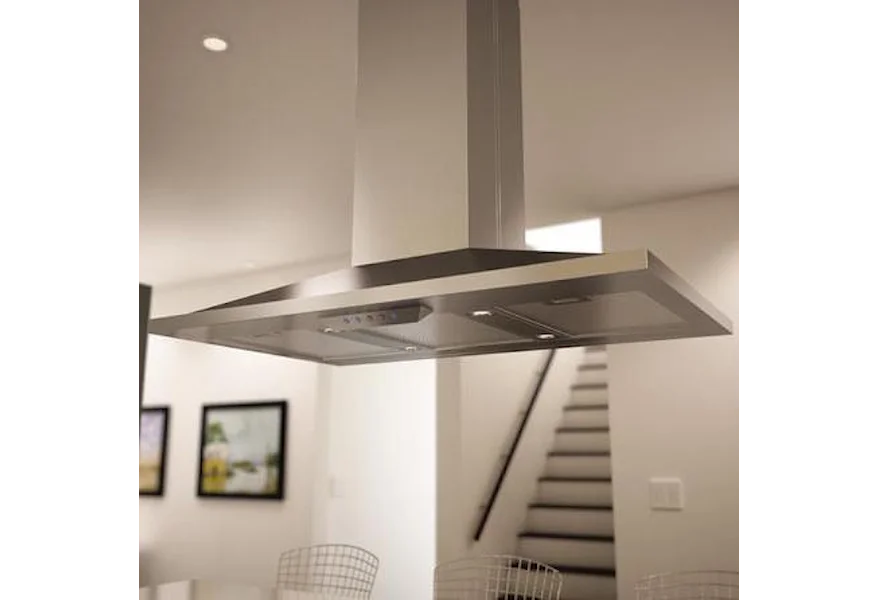 Essentials Collection- Europa Island 42" Island Range Hood  by Zephyr at Furniture and ApplianceMart