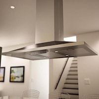 42" Anzio Island Range Hood with 290 CFM Blower 