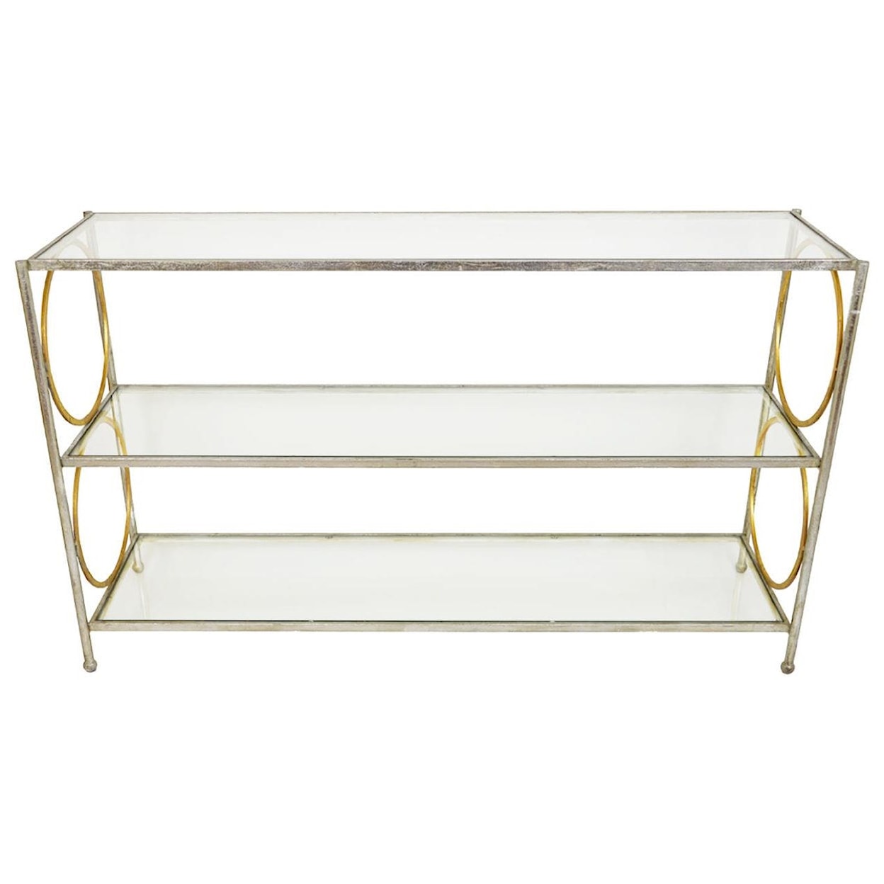 Zeugma Import Console Silver & Gold Cons. Table