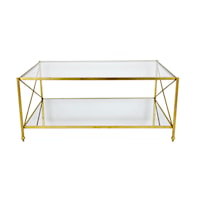 Gold Rect Coffee Table