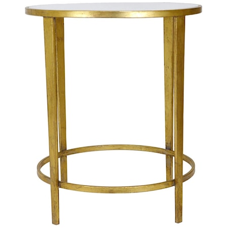 Gold Round Side Table