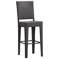 Synthetic Weave Bar Chair