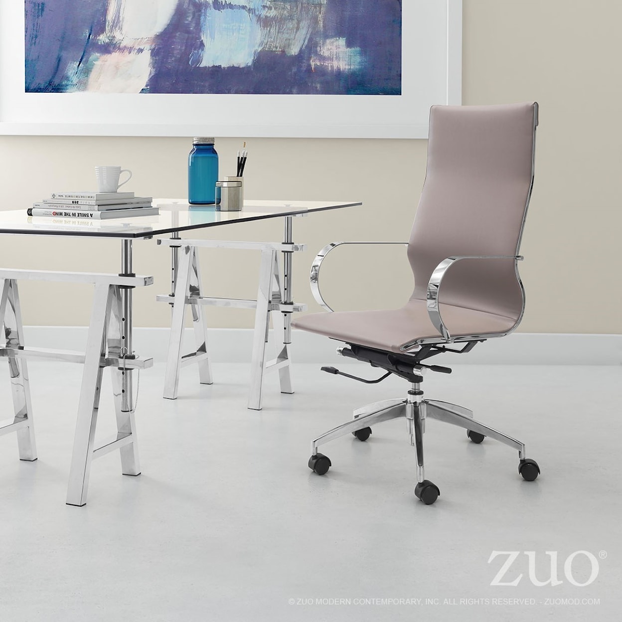 Zuo Glider Hi Back Office Chair