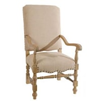 Upholstered Accent Chair with Nailhead Trim