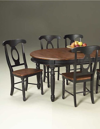 Oval Leg Table with Chairs