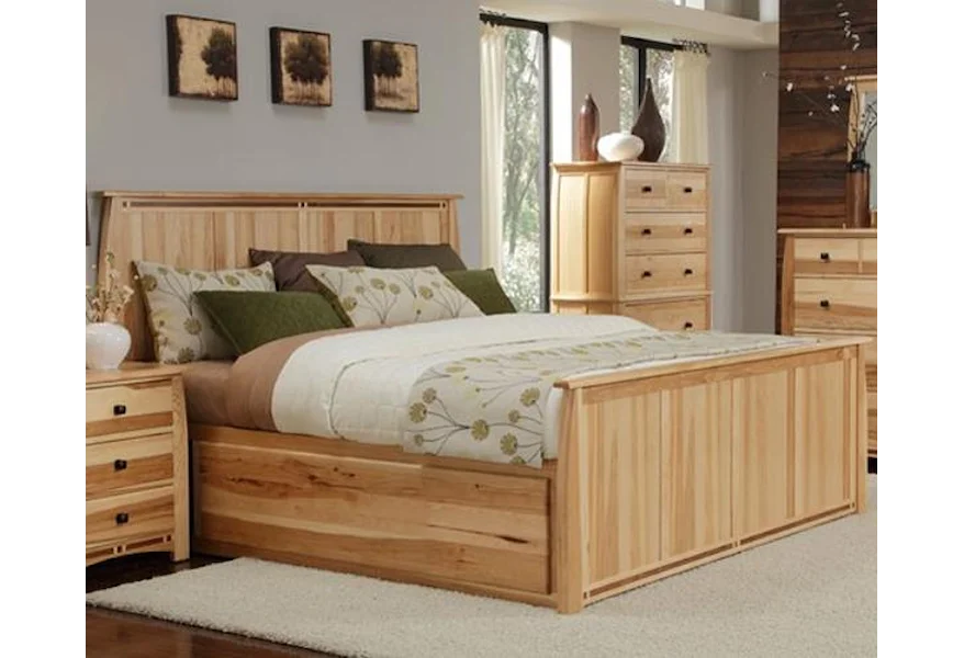 Adamstown Queen Panel Bed with Storage by AAmerica at Wayside Furniture & Mattress