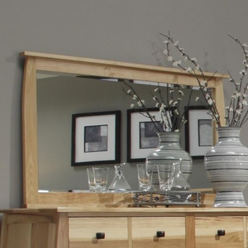 Landscape Mirror Framed in Solid Hickory