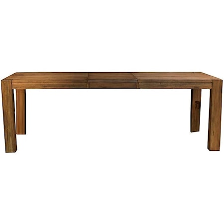 Rectangle Leg Dining Table with Leaf