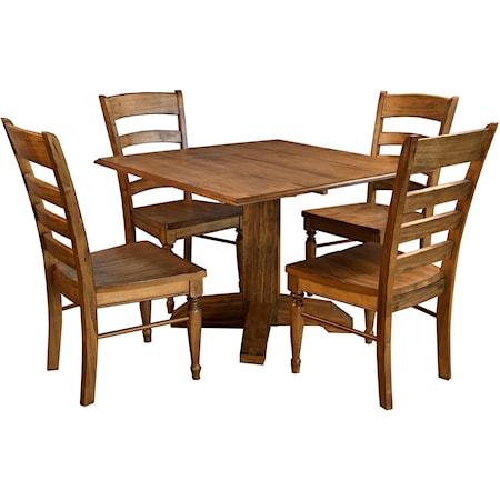 5 Piece Square Dining Set