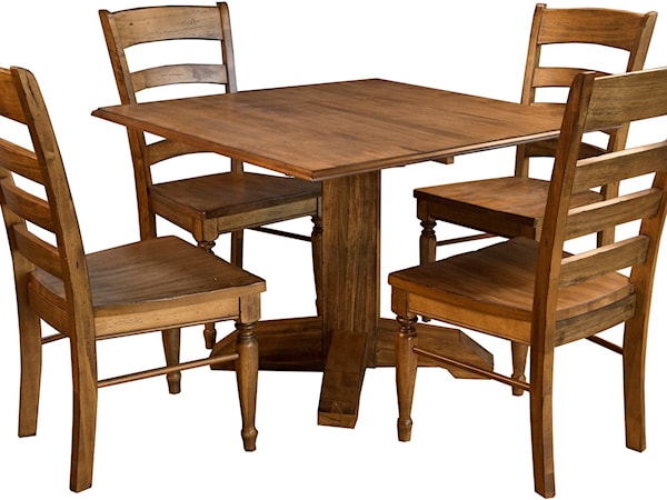 5 Piece Square Dining Set