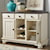 A-A British Isles Dining Storage Server Buffet with Wine Glass and Bottle Storage