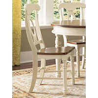 Two-Tone Napoleon Dining Side Chair