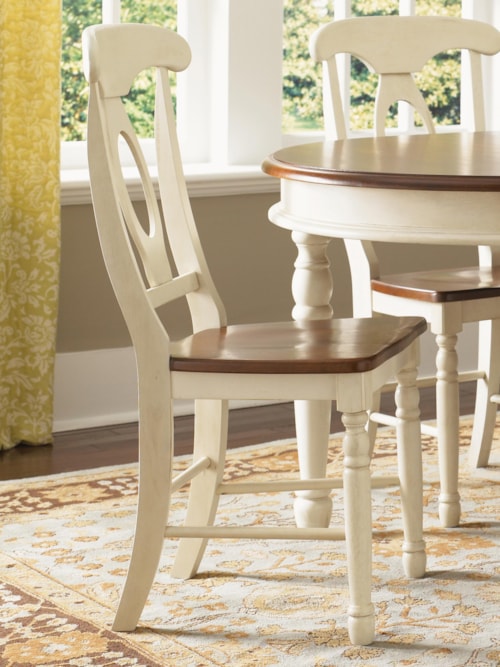 Two-Tone Napoleon Dining Side Chair