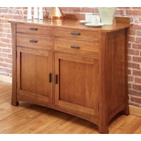 Traditional 4 Drawer 2 Door Sideboard