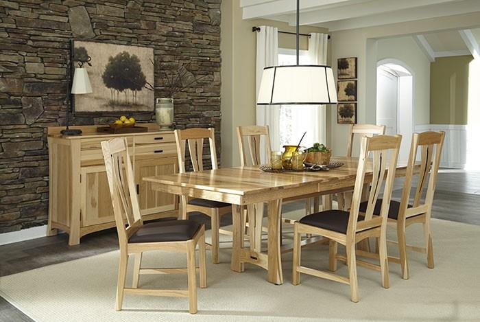 5-Piece Trestle Table Dining Set