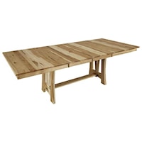 42" x 60" Trestle Table w/ 2-18" Leaves