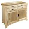 AAmerica Cattail Bungalow 4 Drawer 2 Door Sideboard