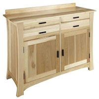 Traditional 4 Drawer 2 Door Sideboard