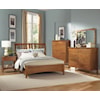 AAmerica Cherry Garden King Sleigh Bed