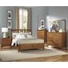 AAmerica Cherry Garden King Sleigh Profile Bed W/Storage