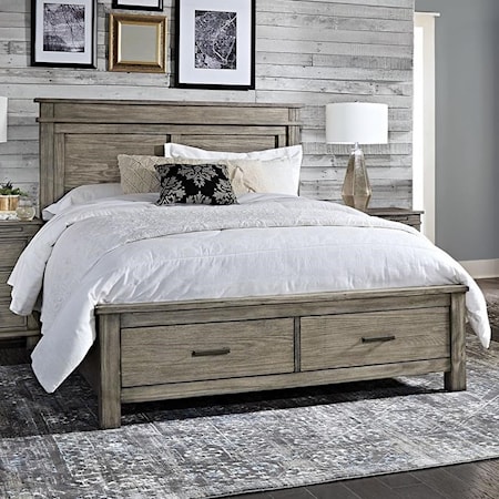 California King Storage Bed