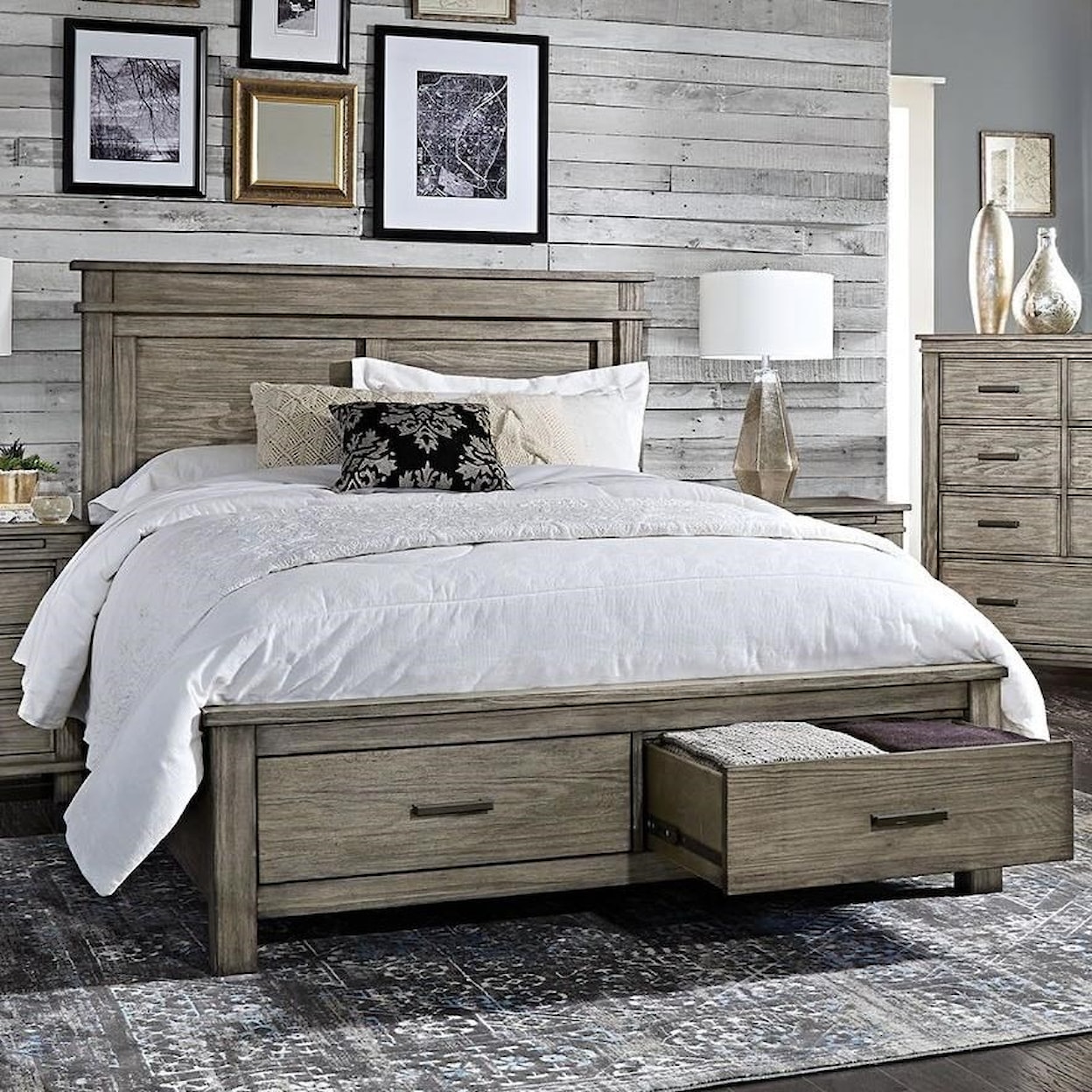 A-A Glacier Point California King Storage Bed