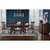 AAmerica Henderson 7-Piece Trestle Table and Chair Set