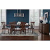 A-A Henderson 7-Piece Trestle Table and Chair Set