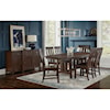 A-A Henderson 7-Piece Trestle Table and Chair Set