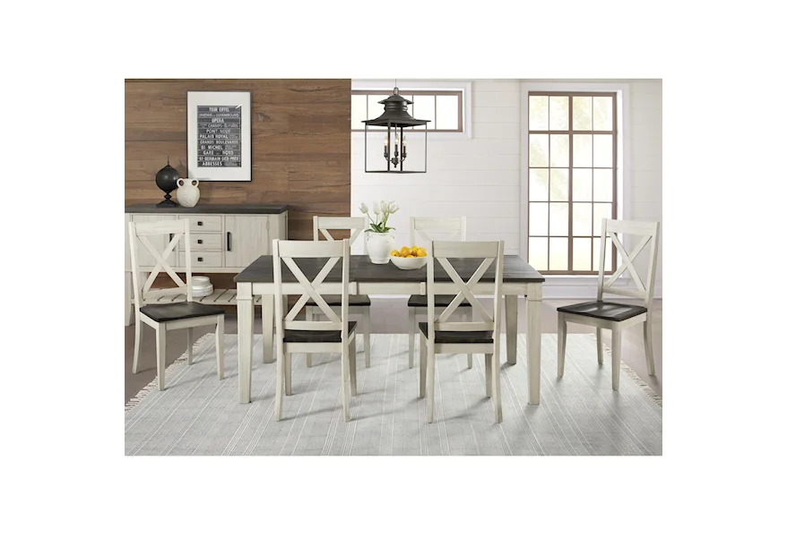 Huron Transitional Table and Chair Set by AAmerica at VanDrie Home Furnishings