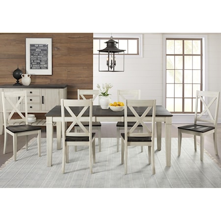 Transitional Table and Chair Set